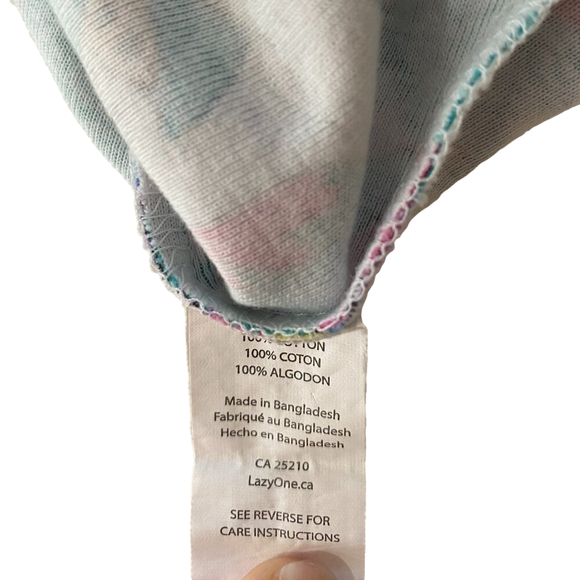 LAZY ONE UNICORN ONESIE sz 6m - Picture 3 of 4